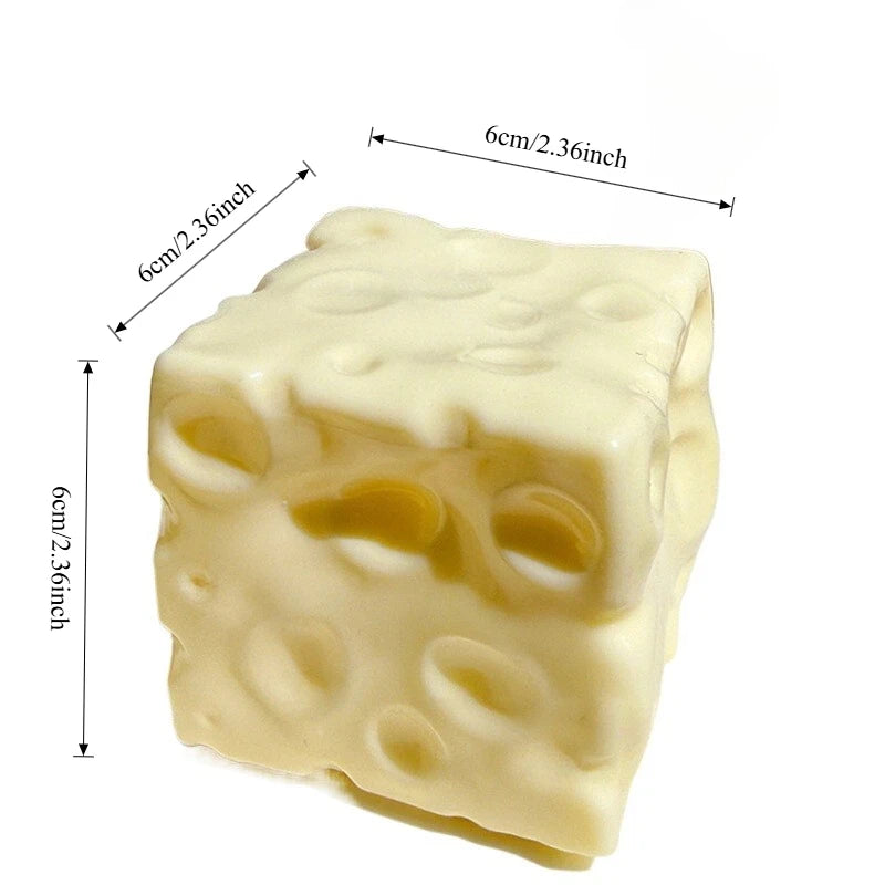 Moldable Cheese Cube Desk Fidget