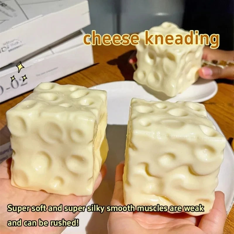 Moldable Cheese Cube Desk Fidget